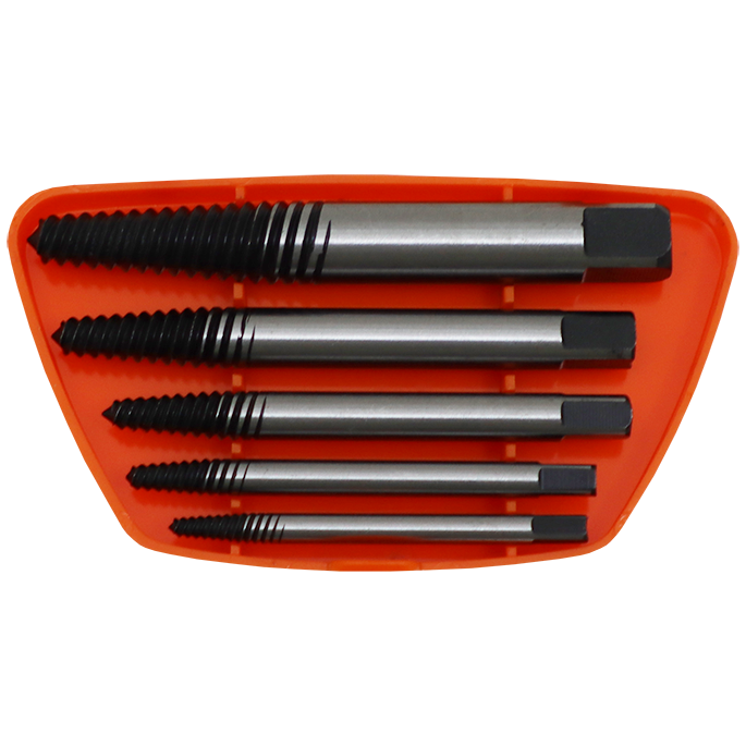 "SCREW EXTRACTOR SET 5 PC GROZ - SPIRAL TYPE - OFFER ALTERNATIVE E202"
