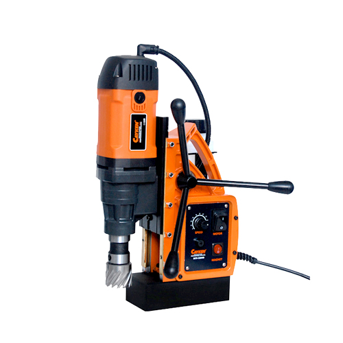 "MAGNETIC STAND+DRILL  35MM 1550W CAYKEN - 12-35MM BROACH CUTTERS. VARIABLE SPEED"