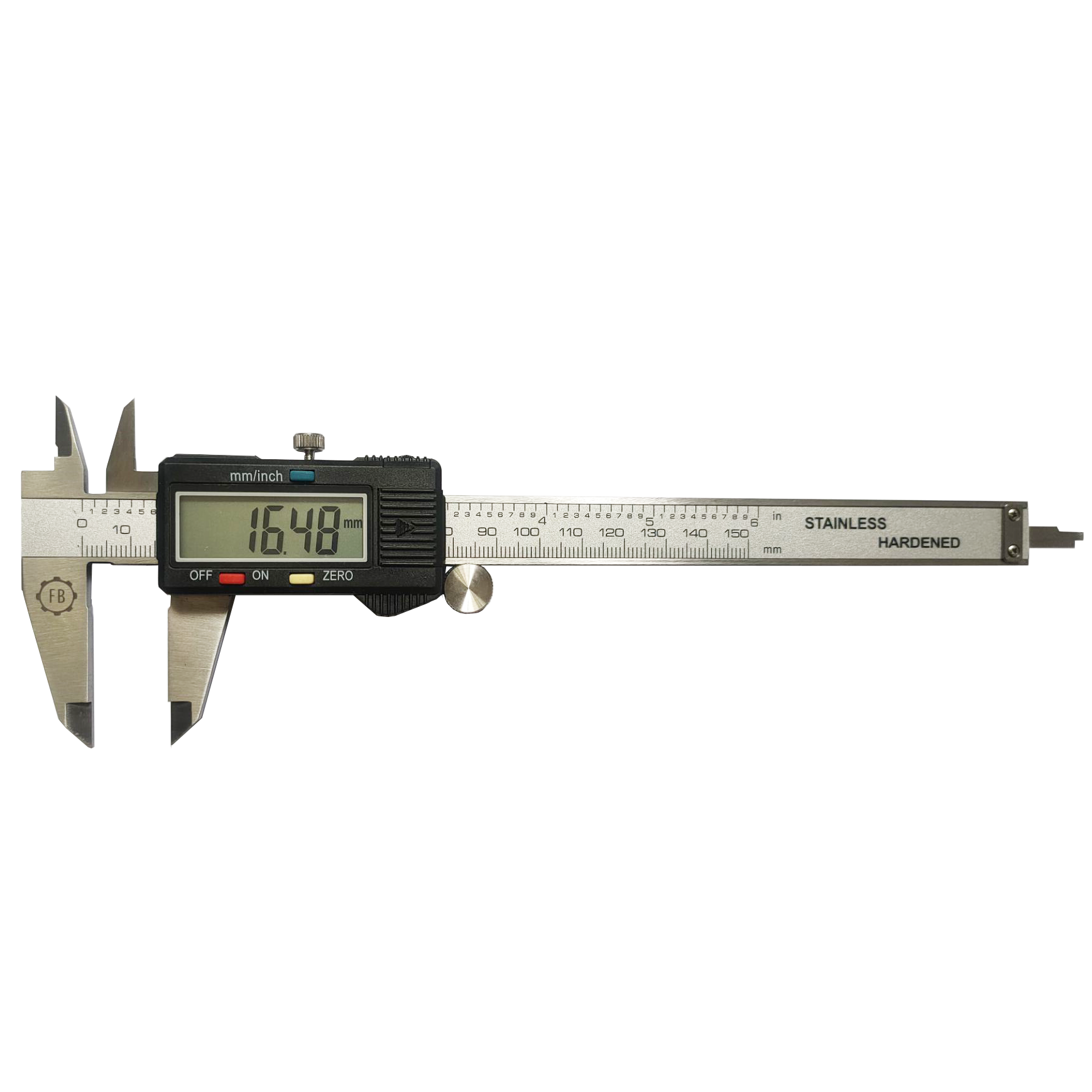 "VERNIER DIGITAL 150MM S\/S METRIC PLAS - PLASTIC HOUSING - GRAD.0.01MM\/0.0005\""
