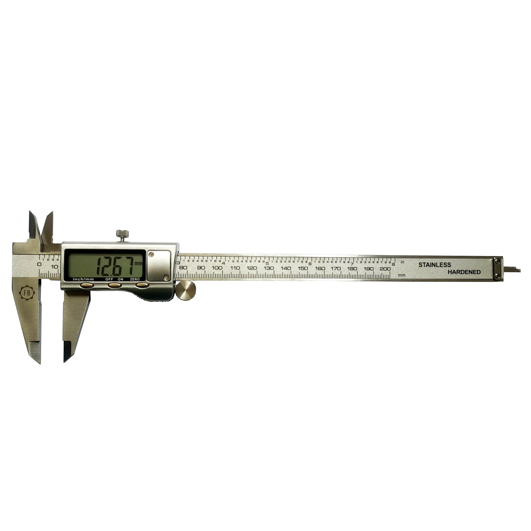 "VERNIER DIGITAL 200MM S\/S METRIC - METAL HOUSING - GRAD.0.01MM\/0.0005\""