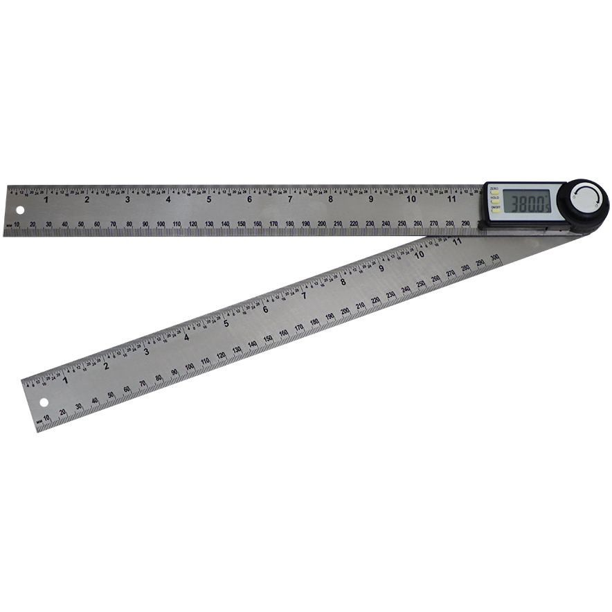 "RULER DIGITAL CLINOMETER 300MM FB - DIGITAL ANGLE RULER (STAINLESS STEEL)"