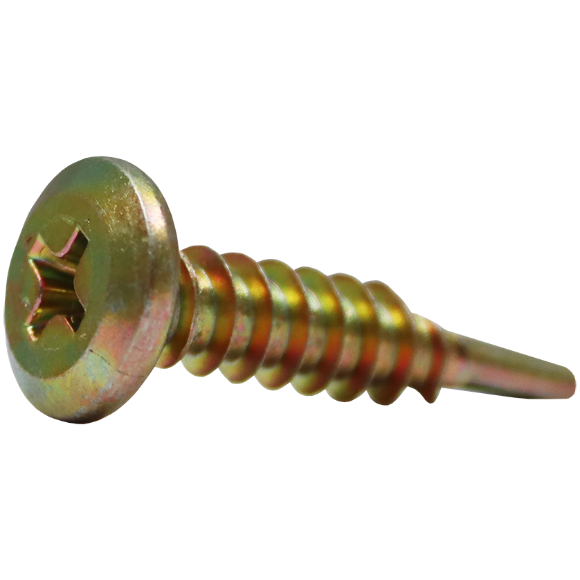 "SELF DRILL SCREW STL WAFER 4.8 X 16 - TEK SCREW - #10 WAFER HEAD - STEEL PURLINS"