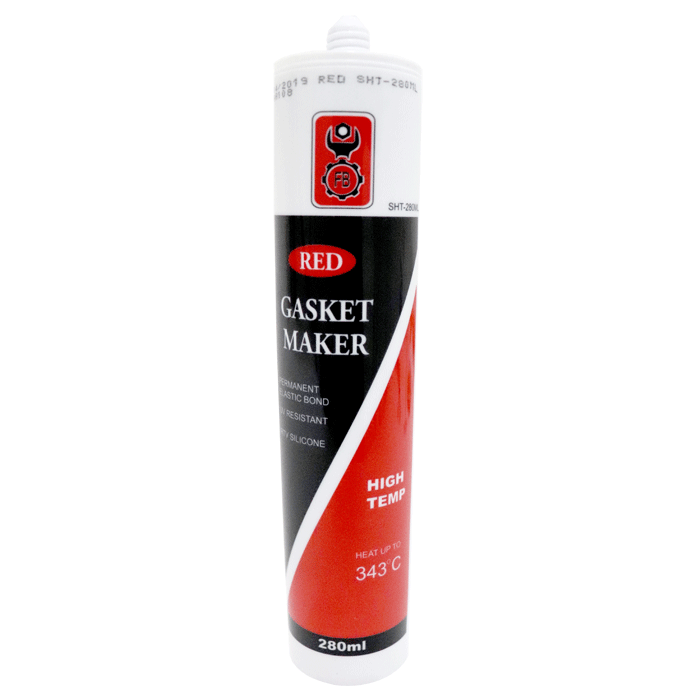 "SILICONE  HIGH TEMP 280ML  FB - 100% RTV RED SILICONE (UP TO 343\"C)"