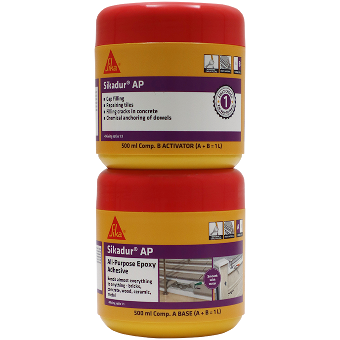 "EPOXY ADHESIVE SIKADUR AP 1L - 2-PART A+B (ALL PURPOSE)"