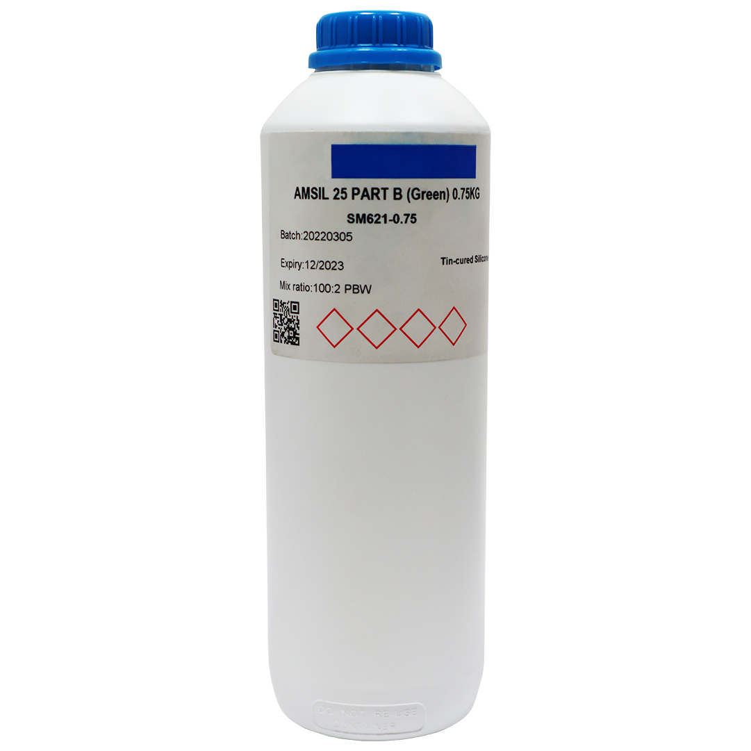 "AMSIL 25 SILICONE PART B GREEN 750G - GREEN CATALYST (ADD 2-5%)"