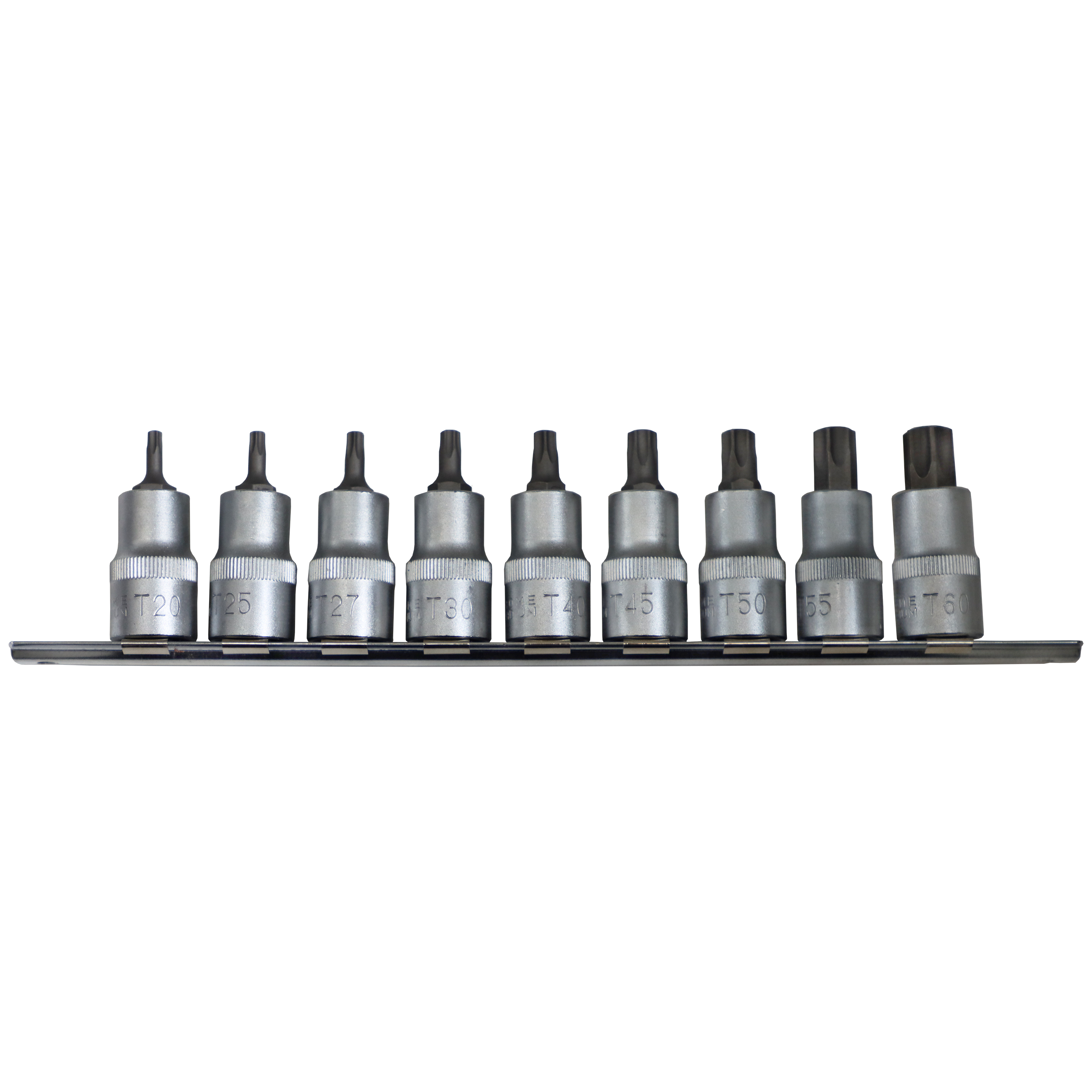 "SOCKET TORX SET MALE 1\/2\"D  9PC FB - T20,T25,T27,T30,T40,T45,T50,T55,T60"