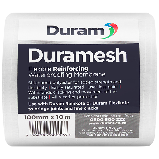 WATERPROOF DURAMESH 100MM X 10M DURAM FLEXIBLE REINFORCING WOVEN WATERPROOF DURAMESH 100MM X 10M DURAM FLEXIBLE REINFORCING WOVEN