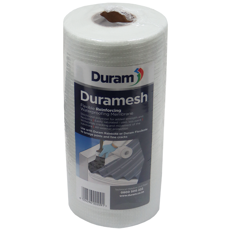 "WATERPROOF DURAMESH 250MM X 10M DURAM - FLEXIBLE REINFORCING WOVEN MEMBRANE"