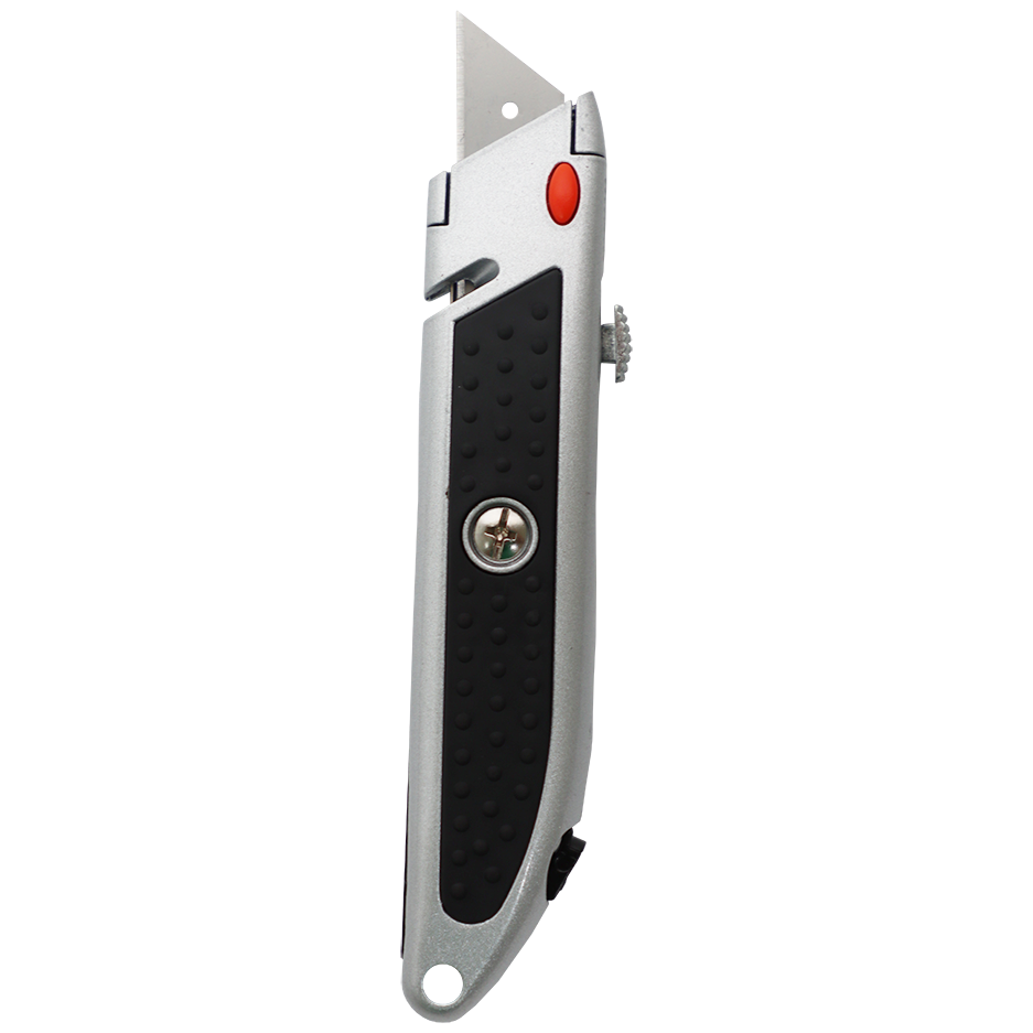 "TRIM KNIFE RETRACT CLASSIC HD SHINE - HEAVY DUTY - METAL-RUBBER GRIP (99E)"