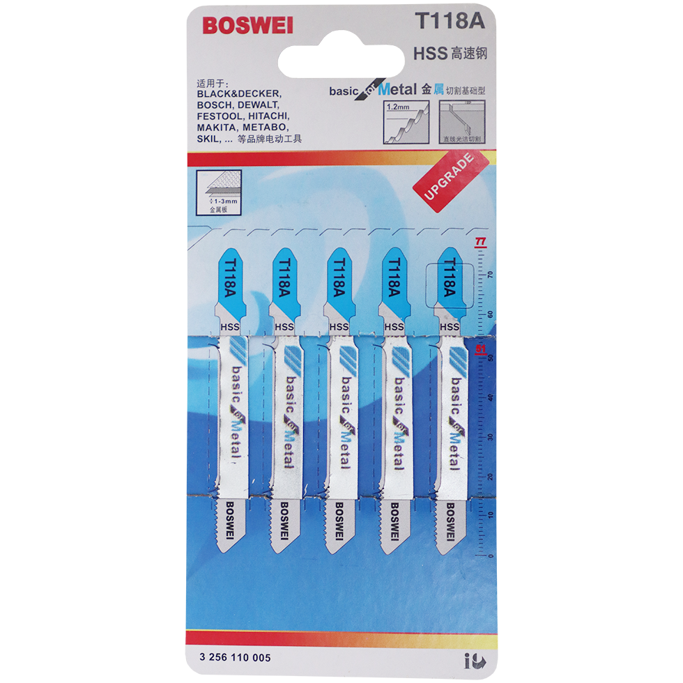 "BL JIGSAW BOS METAL  3.0MM  (5\/PACK) - METAL -  UP TO 3MM"