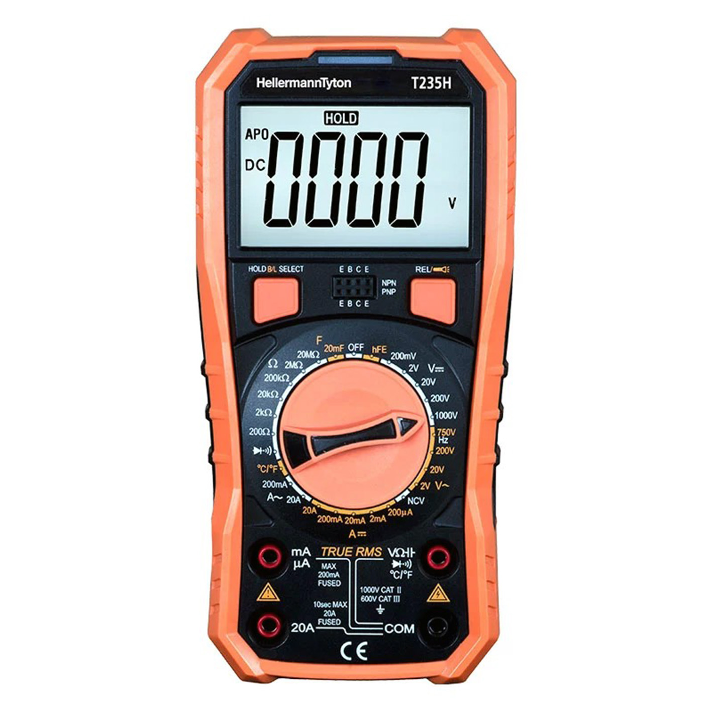 "MULTIMETER DIGITAL  750V TOPTRONIC - AC\/DC-MAX 20A DC (INC ACCESSORIES)"