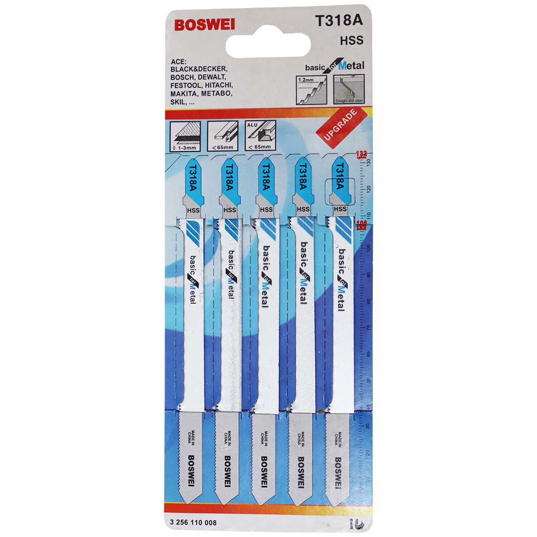 "BL JIGSAW BOS METAL  3.0MM  (5\/PACK) - LONG SERIES - METAL -  UP TO 3MM"
