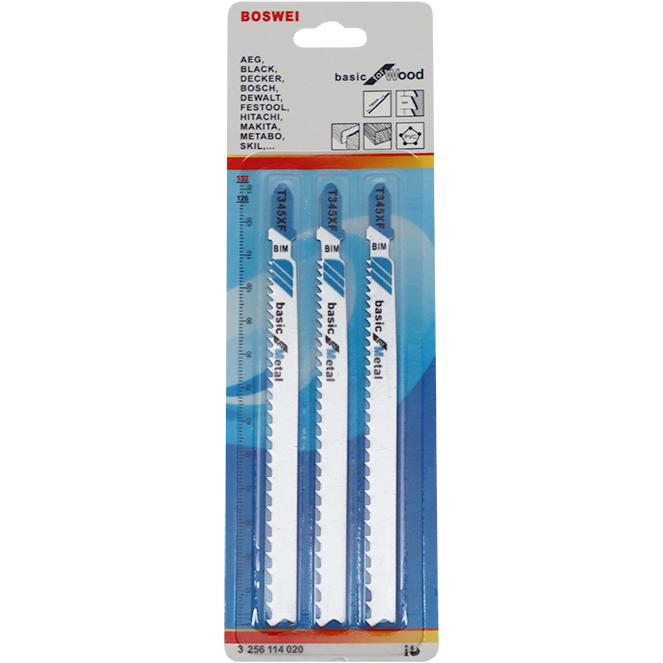 "BL JIGSAW BOS WOOD  65MM  (3\/PACK) - HARD WOOD WITH NAILS UP TO 65MM"
