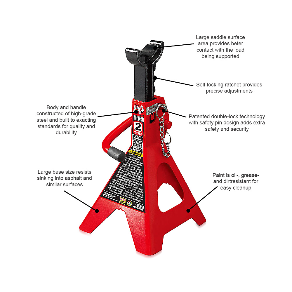 "JACK STAND  3T PAIR RATCHET & PIN FB - 285 - 425MM LIFTING RANGE"