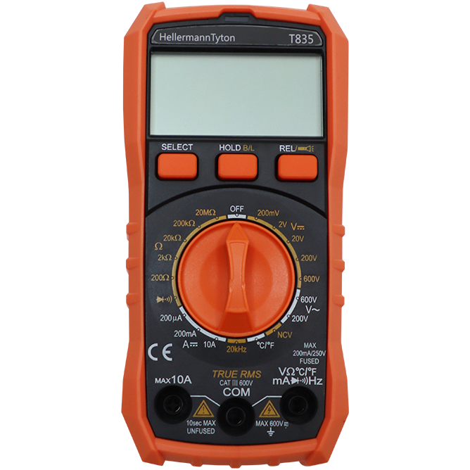 "MULTIMETER DIGITAL  600V TOPTRONIC - AC\/DC-MAX 10A DC (INC ACCESSORIES)"
