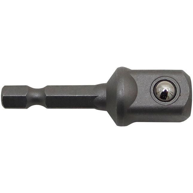 "SOCKET ADAPTOR 1\/2\" SQ 50MM - 1\/4\" HEX RECEPTION FOR DRILL"