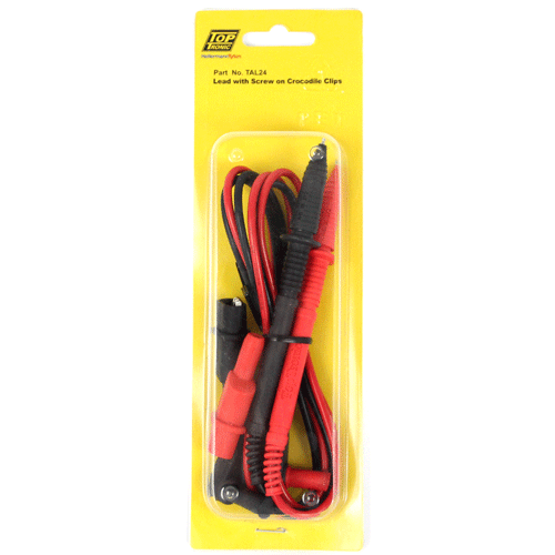 "TESTER LEADS CROC CLIP & PROBE CAT IV - 600V - CATEGORY IV RATED"