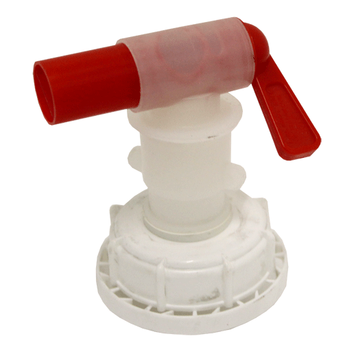 "PLASTIC CAN TAP FOR 25LTR DRUM - 60MM DIAMETER TAP CAP"