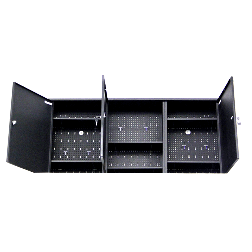 "TOOL CABINET 3 DOOR BLACK  FB - W1200 X H600 X D200"