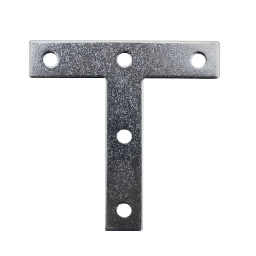 "BRACE TEE   75X75X15X1.5MM   E\/G - TO FIX USE 5 X NO4 CSK SCREWS"