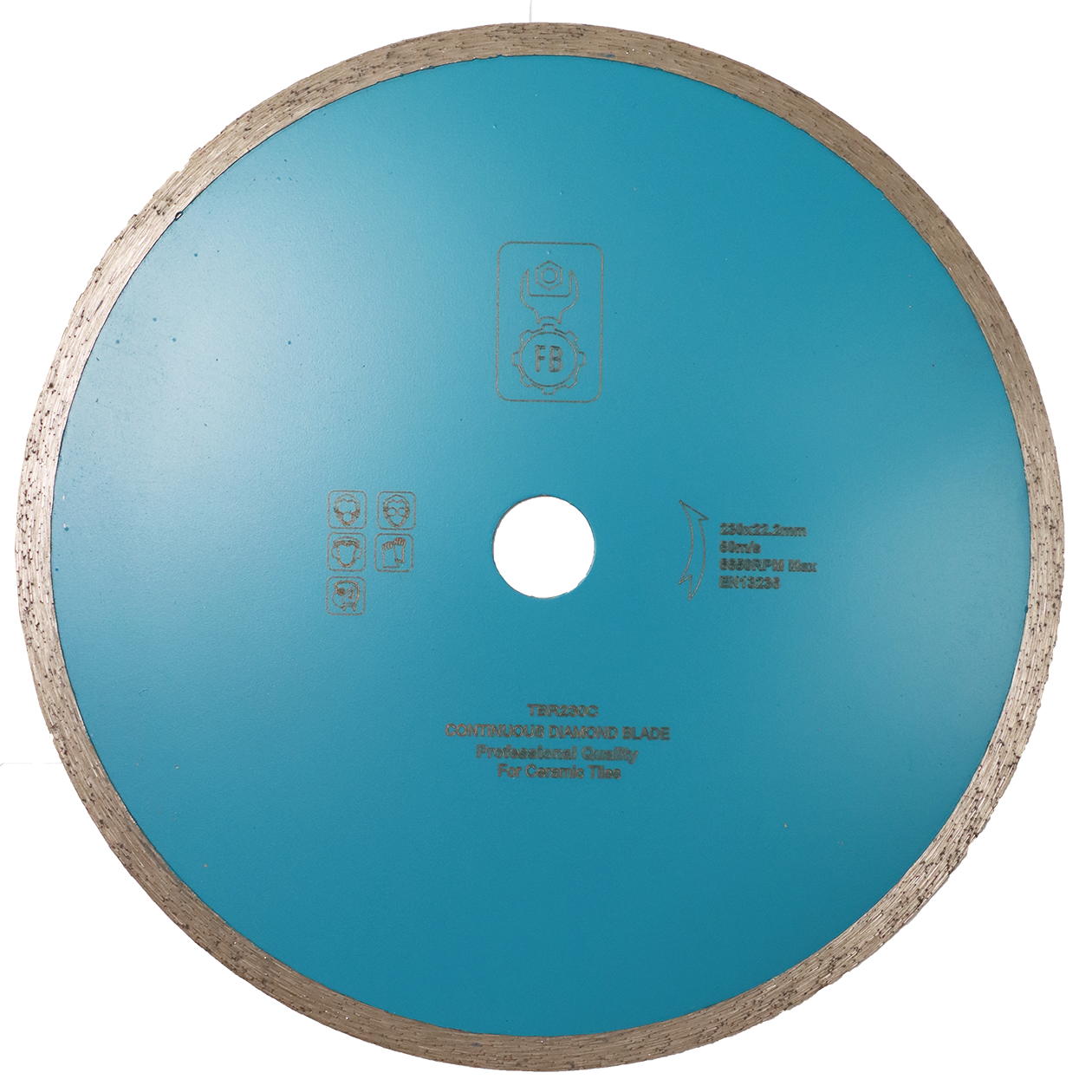 "DIAMOND BLD 230MM CONTINUOUS FB - WET CUT - CERAMIC TILES\/FIBREGLASS"