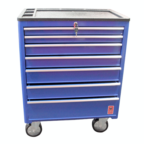 "TOOL TROLLEY 7 DRAW HD BLUE FB - DWS - L690 X W460 X H890 (NO TOOLS)"
