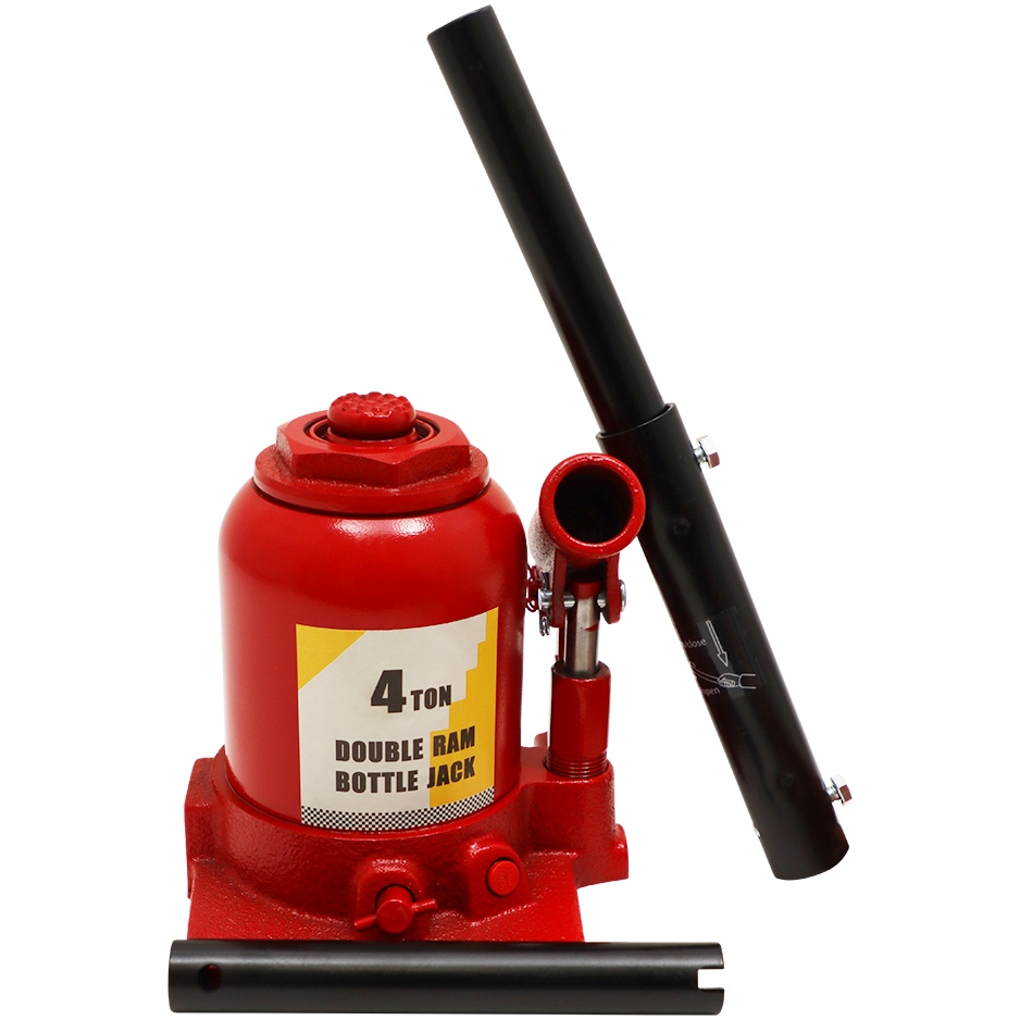 "JACK BOTTLE  4T HYDRAULIC D\/R BIG RED - 170MM LIFTING HEIGHT (DOUBLE RAM)"