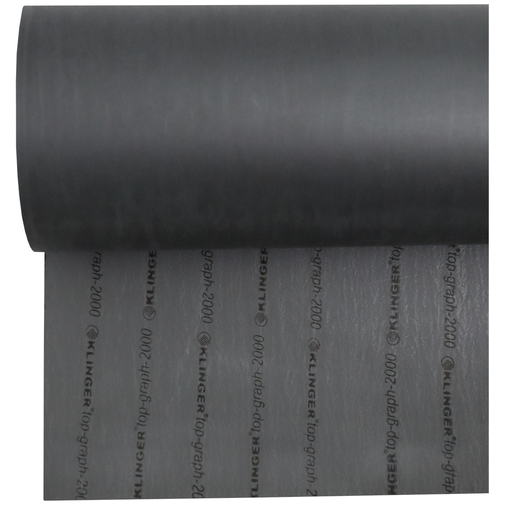 "GASKET SHEET T\/G  0.8 X 1500 X 1000MM - TOP-GRAPH 2000 GRAPHITE (BLACK)"