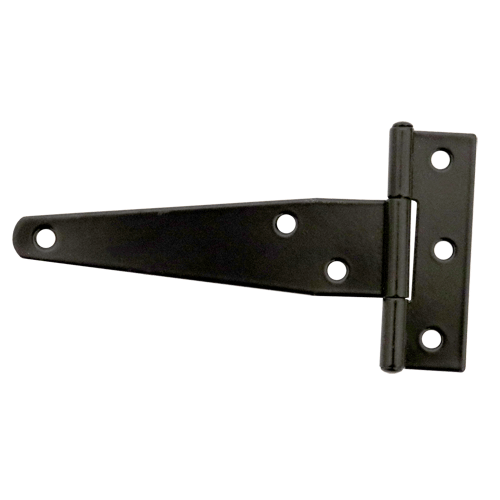 "HINGE TEE H\/D 100MM  BLACK JAPAN - SOLD PER PAIR (HEAVY DUTY - 1.2MM)"