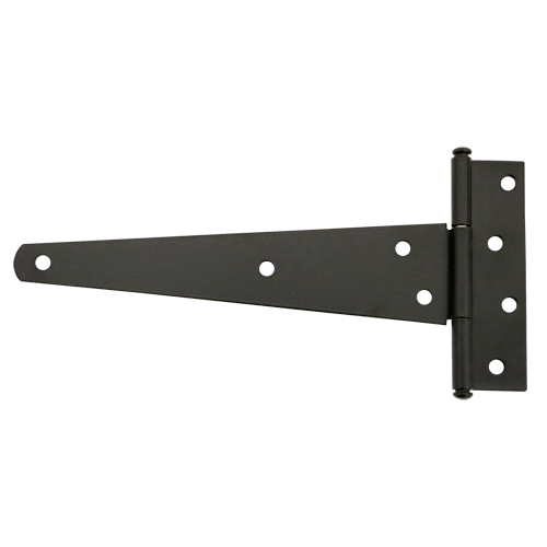 "HINGE TEE H\/D 200MM  BLACK JAPAN - SOLD PER PAIR (HEAVY DUTY - 1.5MM)"