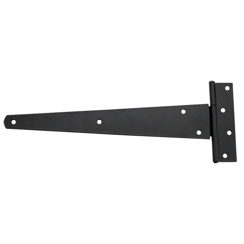 "HINGE TEE H\/D 300MM  BLACK JAPAN - SOLD PER PAIR (HEAVY DUTY - 1.5MM)"
