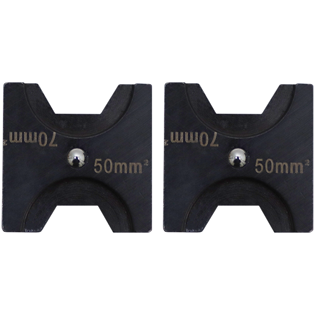"CRIMPER HYDRAULIC DIE SET  50-70MM2 - 40CR ALLOY STEEL - SOLD PER SET OF 2"