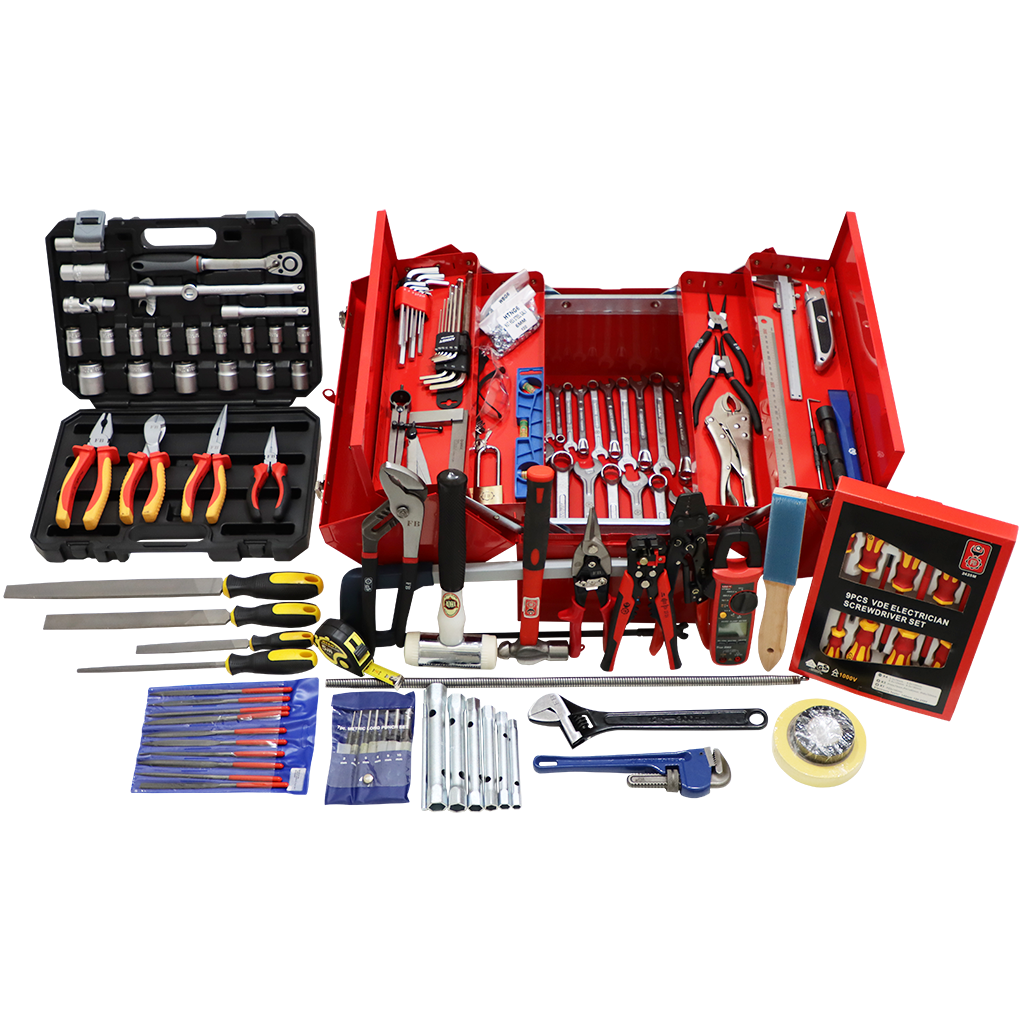 "TOOL KIT ASSORT MILLWRIGHT  FB - TOOLBOX - 50 PC"