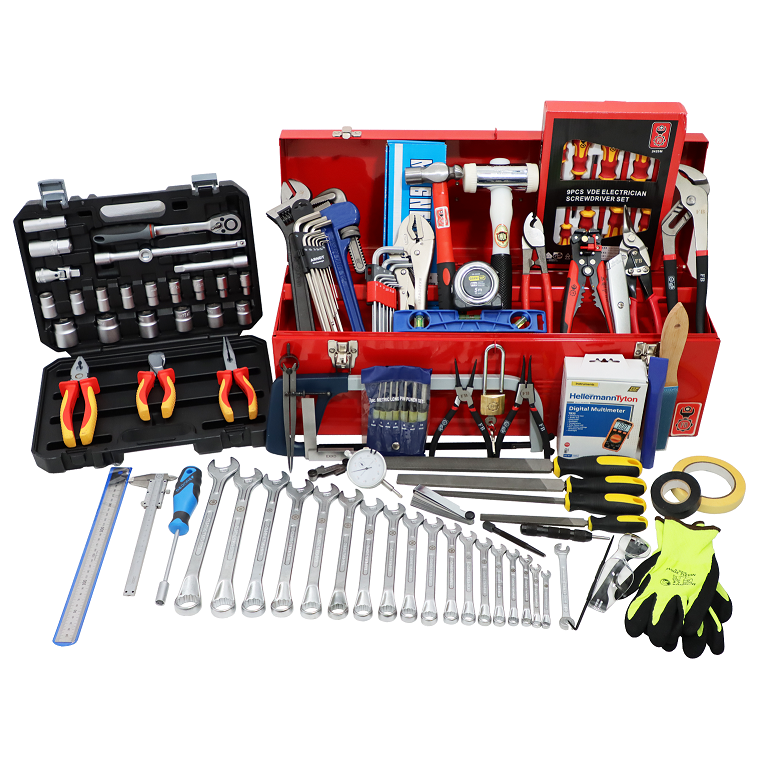 TOOL KIT ASSORT MILLWRIGHT FB TOOLBOX 50 PC Fowkes Bros