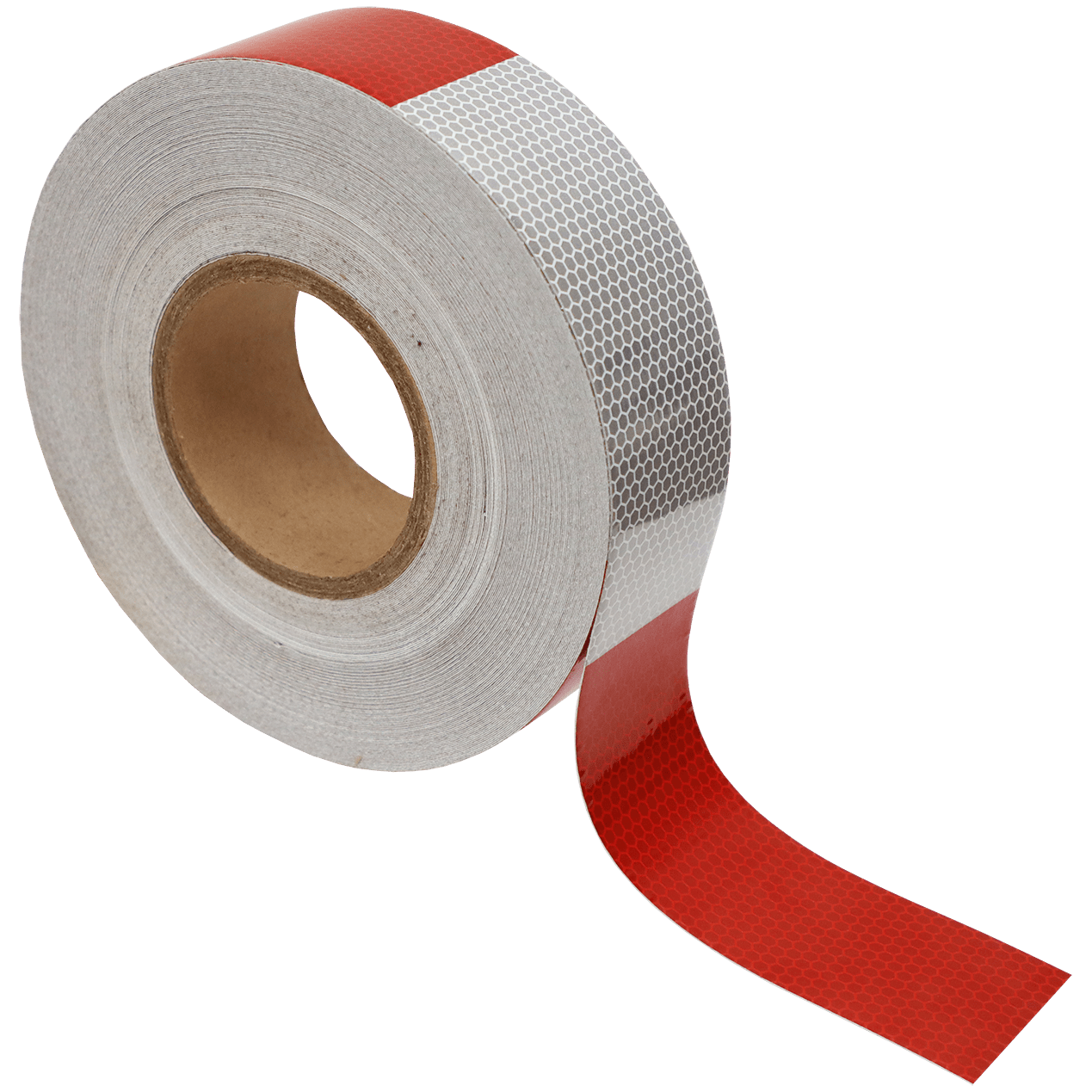 "TAPE REFLECTIVE 50MM X 45M RED\/WHITE - 45M ROLL - VEHICLE CONSPICUITY"