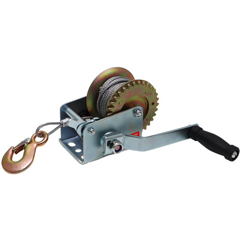 "WINCH HAND  270 KG  WITH STEEL CABLE - LOAD CAPACITY  600LB"