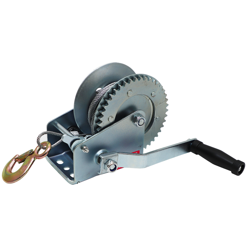 "WINCH HAND  720 KG  WITH STEEL CABLE - LOAD CAPACITY 1600LB"