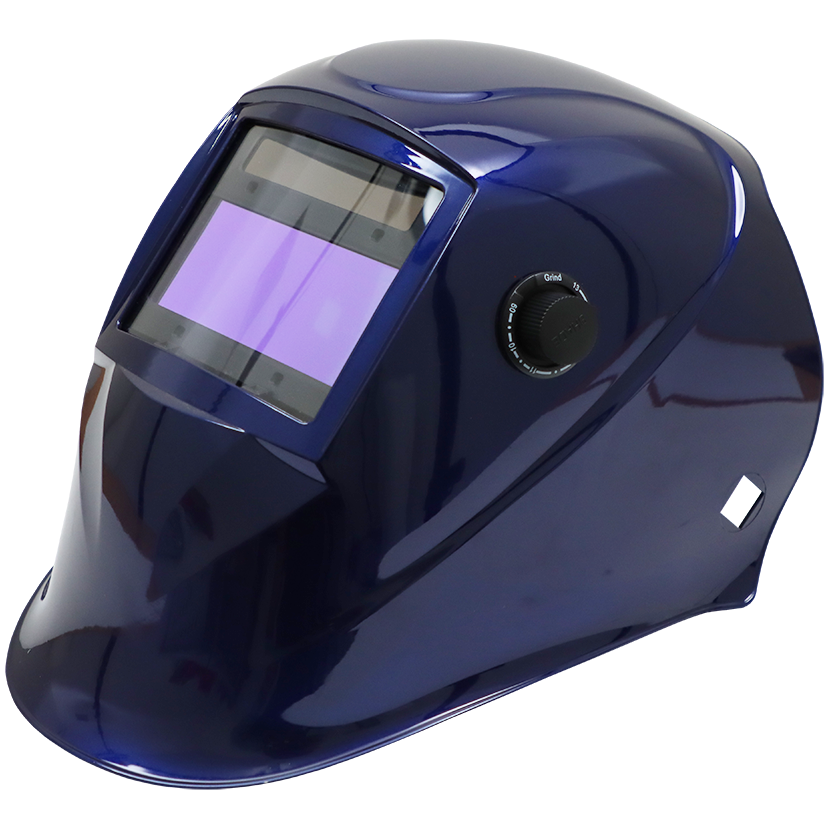 "WELD HELMET AUTO-DARK  BLUE (PREMIUM) - ADJUSTABLE - PREMIUM"