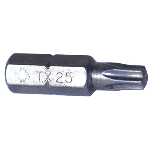 "BIT TORX T25 X 25MM BLACK FB - 1\/4\" HEX SHANK - IMPACT (TX)"