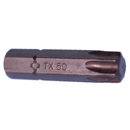 "BIT TORX T50 X 25MM BLACK FB - DWS - 1\/4\" HEX SHANK - IMPACT (TX)"