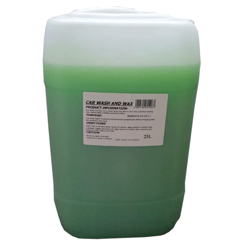 "CAR WASH & WAX 25L GREEN - VEHICLE WASHING SHAMPOO"