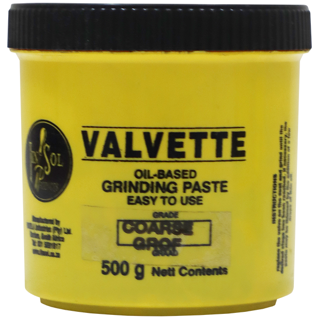 "GRINDING PASTE VALVE 500G COARSE - VALVETTE - OIL BASED (COARSE GRIT)"