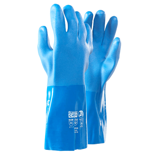 GLOVE CHEMICAL VIPER SIZE 10 DRO - DOUBLE DIP PVC (CATEGORY 3 CHEMICAL ...