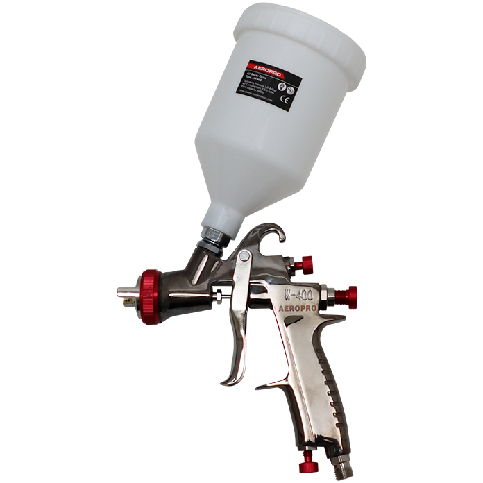 "SPRAY GUN GRAVITY PROF 1.5MM AEROPRO - 600CC - 4.0 BAR MAX GRAVITY FEED"