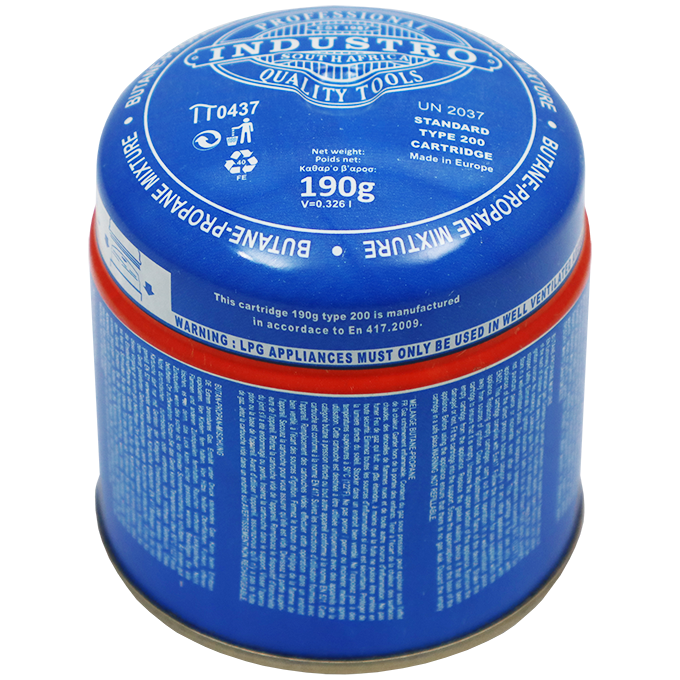 GAS REFILL 190GM BUTANE/PROPANE MIX - NON RESEALABLE GAS CANISTER ...