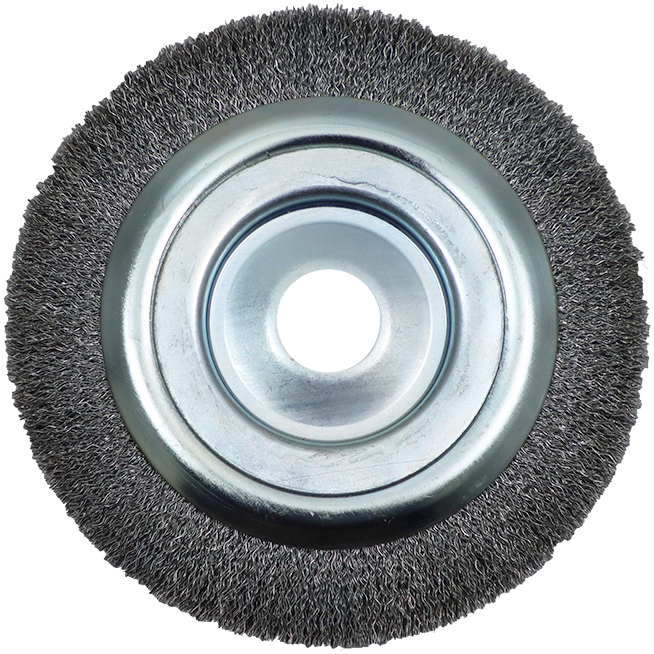 "WIRE WHEEL  150 X 25MM ADJUST  WERN - ADJUSTABLE BORE - 0.3MM WIRE"