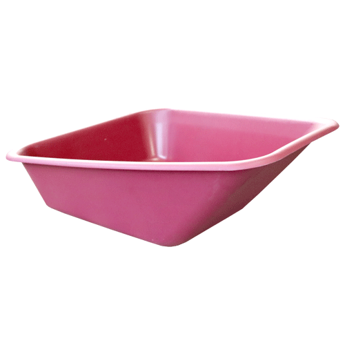 "WHEELBARROW SPARE - PAN POLY RED - VIRGIN POLY PAN"