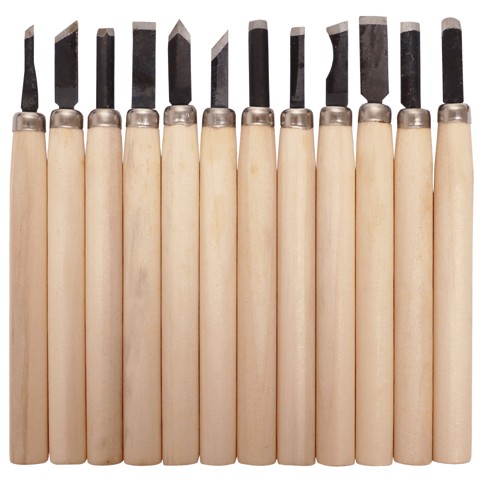 "CHISEL SET MINI 12PC  SAKATA - MINI WOOD CARVING CHISEL SET"