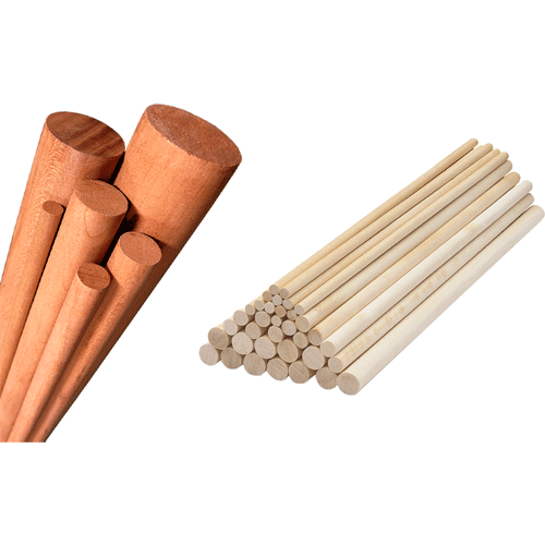 DOWEL STICK WOOD 16 X 1830MM MALAYSIAN HARD WOOD (DIAMETER/LENGTH) Fowkes Bros