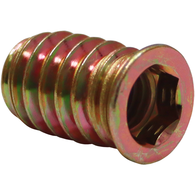BRIESTAブリエスタsparkgold NUTS OUTDOOR WOOD INSERT 6MM X 20MM - YELLOW PASSIVATED - RUMPER NUT | Fowkes Bros